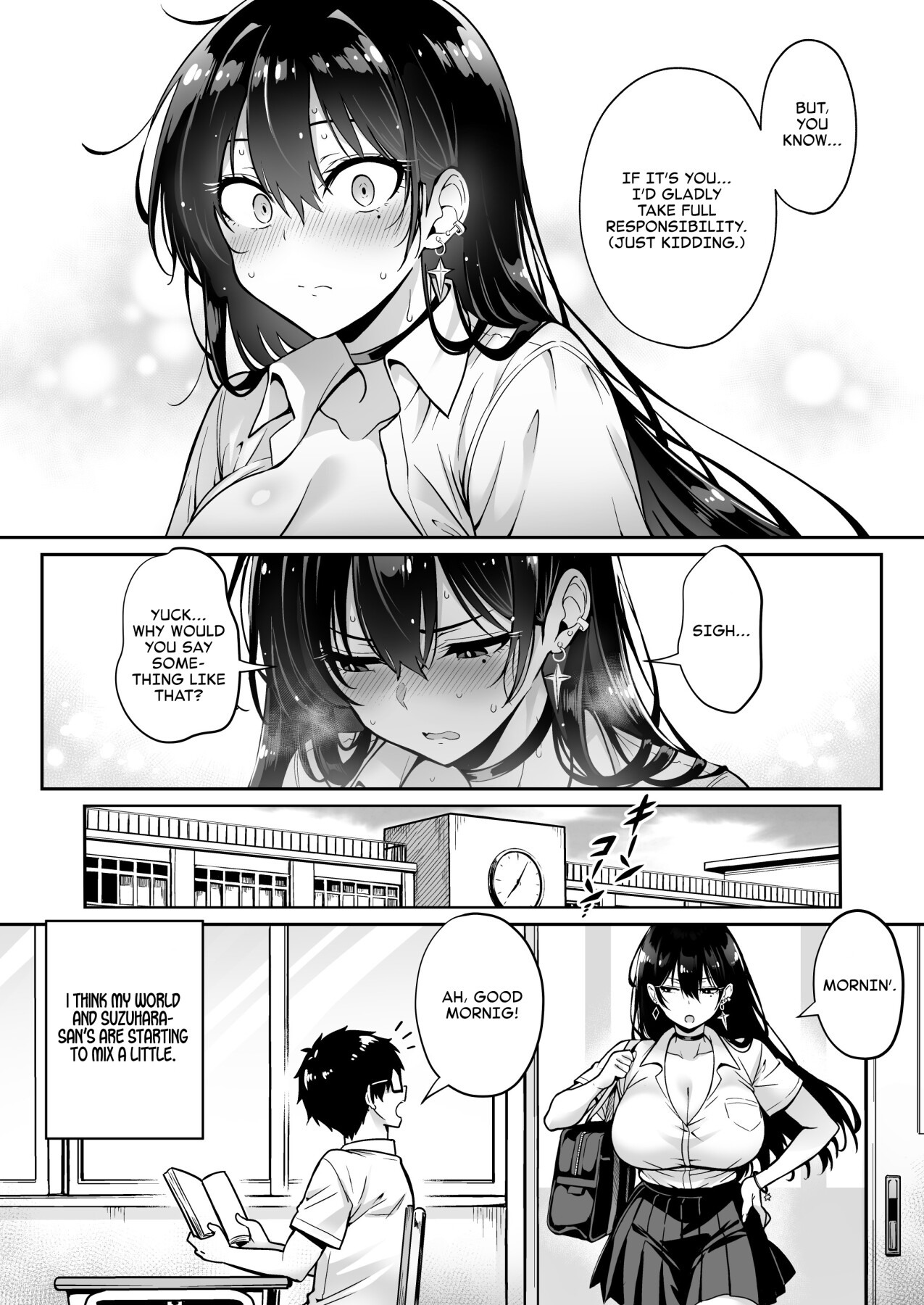 Hentai Manga Comic-A gyaru showed up at my place and stole my virginity.-Read-39